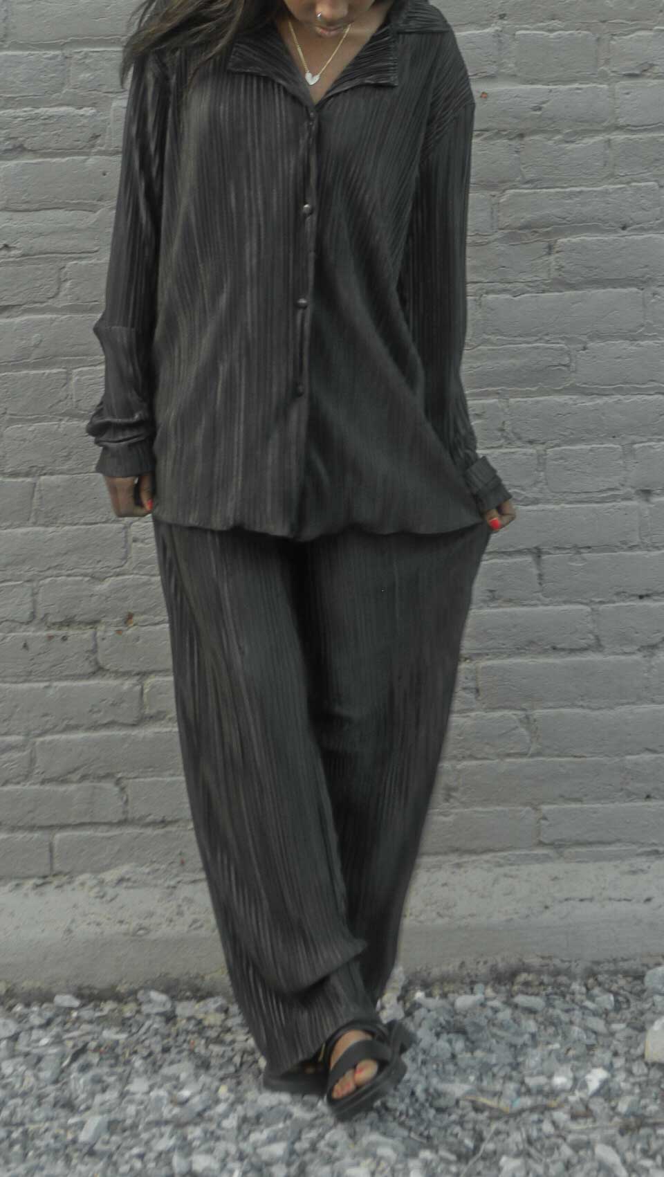 Celine 2 Piece Pleated Set